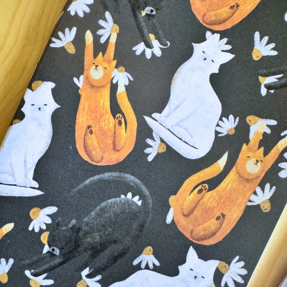 Set “Gatti & Margherite” – Duo Quaderni Illustrati