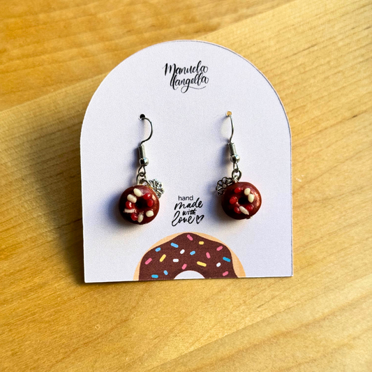 Chocolate Donut Earrings
