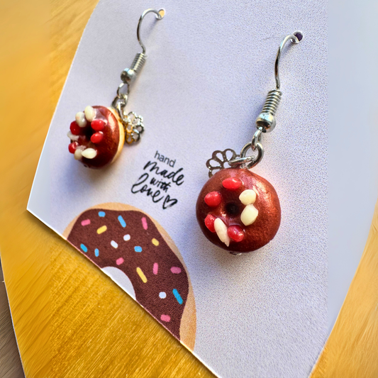 Chocolate Donut Earrings
