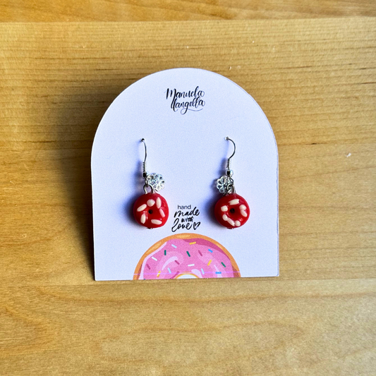 Strawberry Donut Earrings
