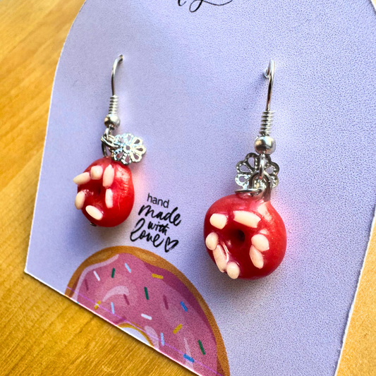 Strawberry Donut Earrings