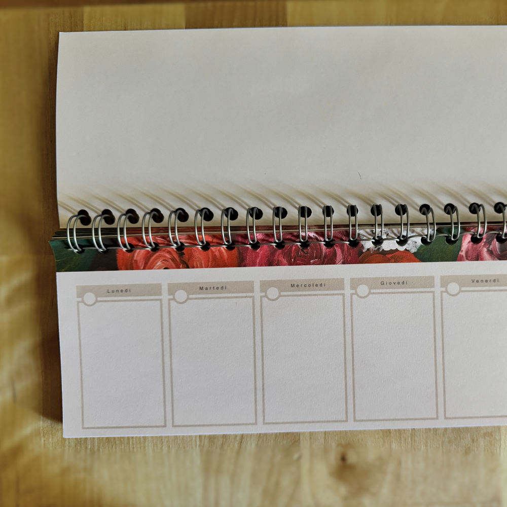 Floralia – Desk Planner settimanale illustrato