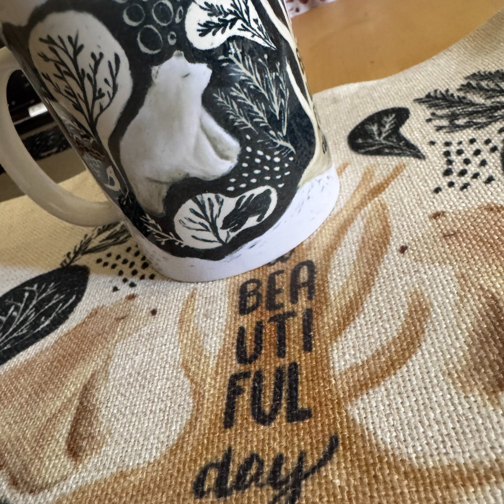 Set A beautiful day - Tovaglietta + Tazza illustrata