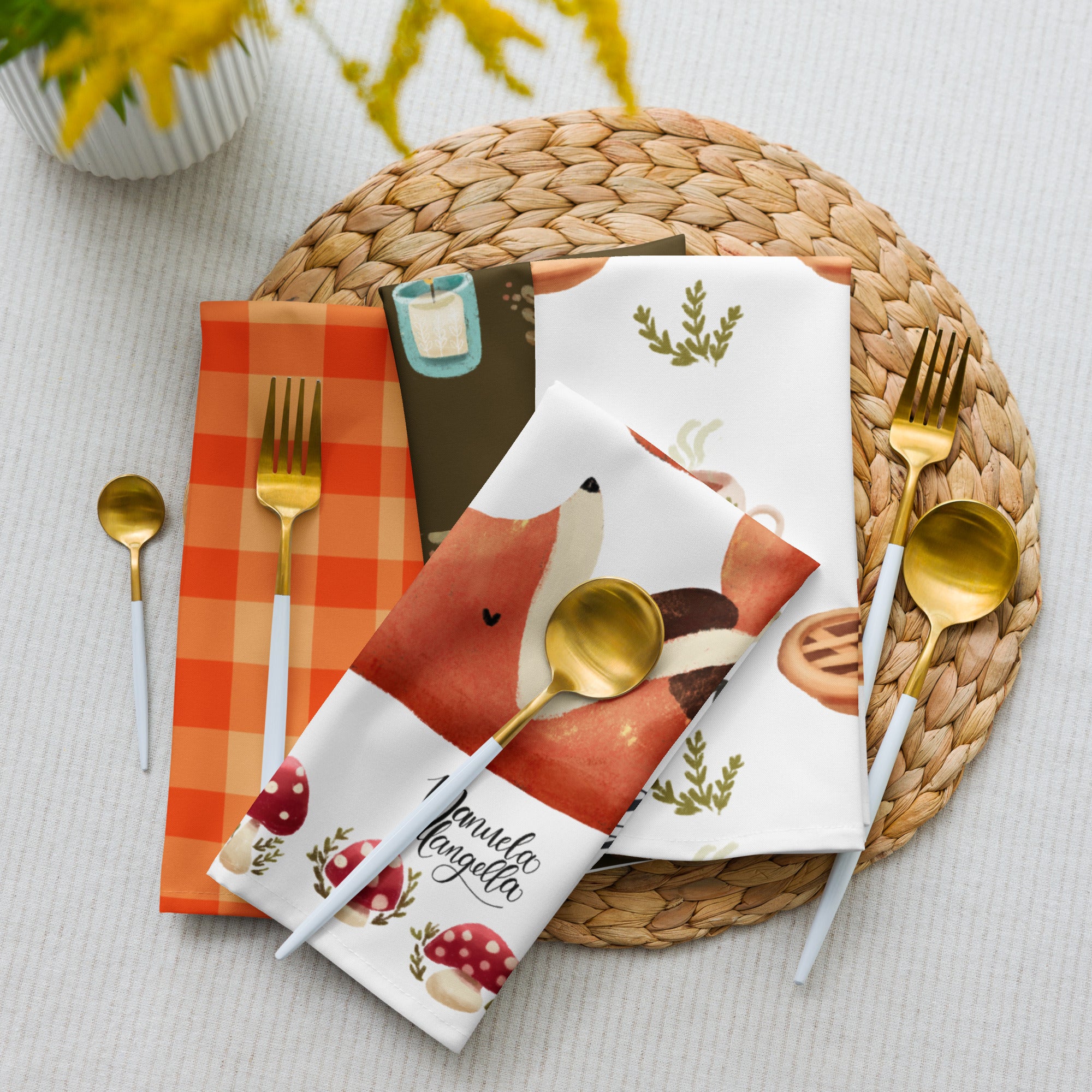 Sweet Hearth — Set of 4 Illustrated Tea Towels – Manuela Langella