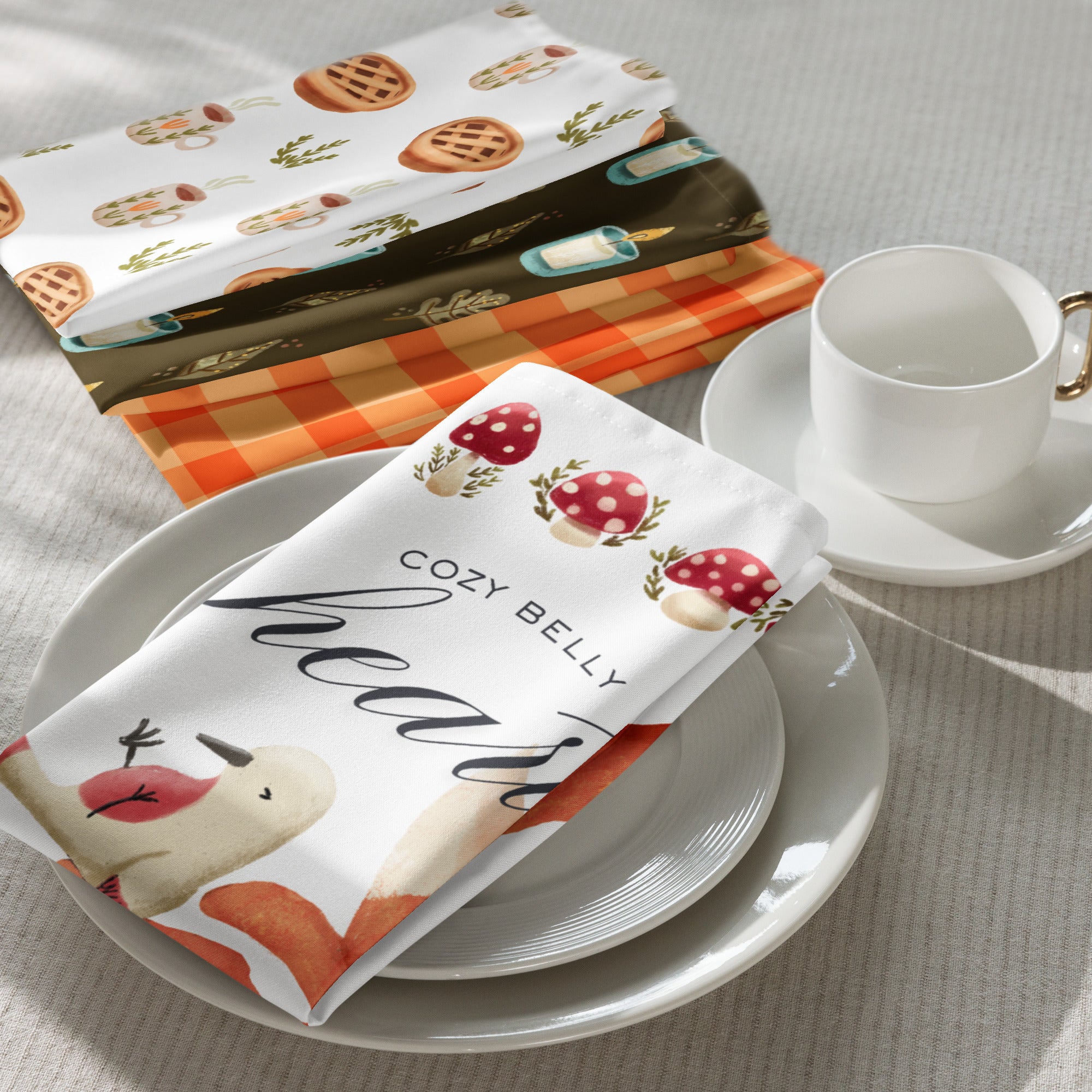 Sweet Hearth — Set of 4 Illustrated Tea Towels – Manuela Langella